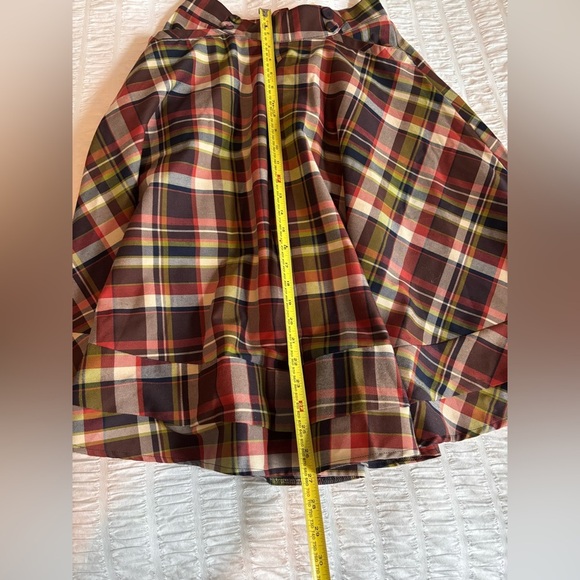 Miss Candyfloss Plaid Swing Skirt - Picture 5 of 12